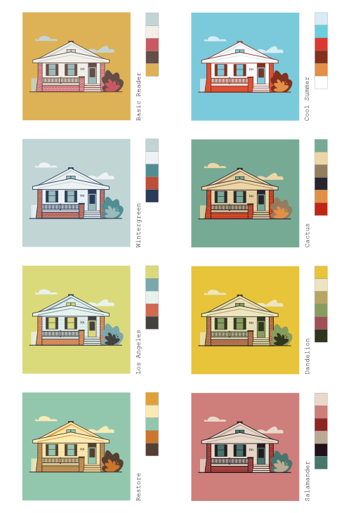 architecture homes colors