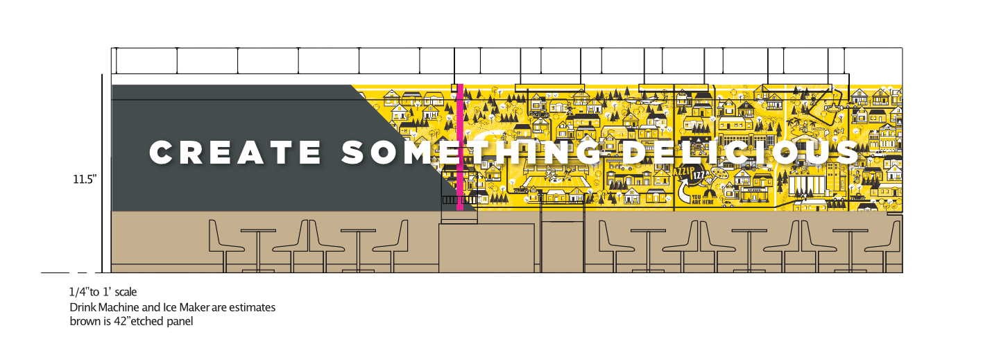 azzip pizza-mural-plan